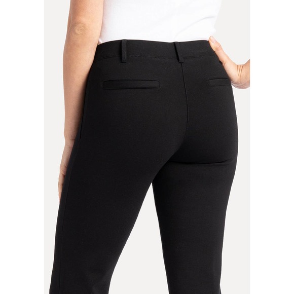 Betabrand Boot-Cut Classic Dress Pant Yoga Pants Black Size Medium Business Work - Picture 3 of 13
